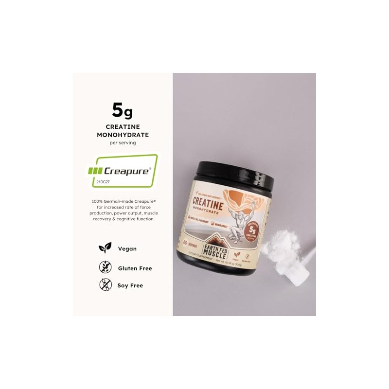 Earth Fed Muscle Transcend Creatine Monohydrate - 300g