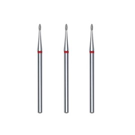 STALEKS PRO 3 x 1.2mm Olive Shape Fine Grain Cuticle Cutter Set