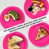 CUSINIUM 25-Pack 9" Hot Pink Paper Plates - Ideal for