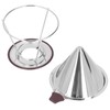 Reusable Coffee Dripper Stainless Steel Silicone Reusable Coffee Filter with