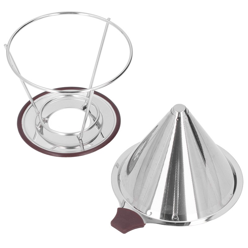 Reusable Coffee Dripper Stainless Steel Silicone Reusable Coffee Filter with