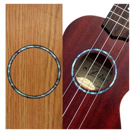 Inlay Sticker for Tenor Ukuleles - Soundhole Rosette/Purfling - Abalone Blue