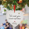 Ceramic Heart Hanging Ornament, 2024 Christmas Decoration, Friendship Gift for