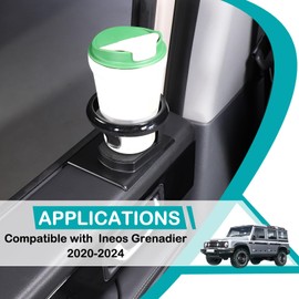 Hudiriy Car Door Window Cup Holder Compatible with Ineos Grenadier 2020-2024 Hoolcar Interior Door Cup Accessories (Left)