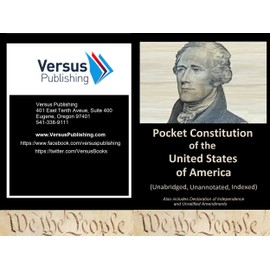 Pocket Constitution of the United States of America: Unabridged, Unannotated