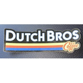 DUTCH Bros STICKER Decal NATIONAL Coffee DAY Glitter HTF Logo 2022