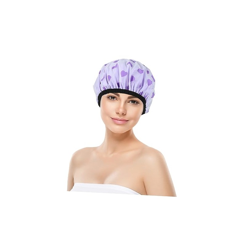 Plafope Gorro Ducha Doble Mujeres Accesorio Reutilizable Secado Rápido Diseño