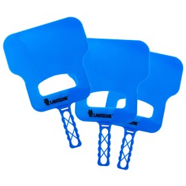 Lantelme Set of 3 Grill Fan Lighting Aid without Chemicals for BBQ Charcoal Briquettes Barbecue Grill Smoker Fireplace Fan Fronds Compartments 8413