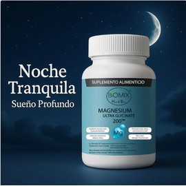 Magnesio Ultra Glicinato 200mg Bisglicinato Totalmente Reaccionado DRcaps Liberación Retardada, Cero Rellenos, Sueño Profundo, Calma Estrés, Músculo, 