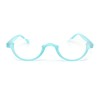SA106 Bottom Half Plastic Rim Round Oval Powered Reading Glasses