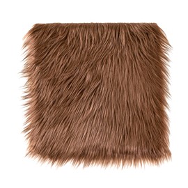 Qidkeo Faux Fur Fabric Brown 10x10in