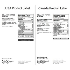 Food to Live Collagen Peptide Powder, 1 Pound – Hair, Skin, Nails and Joint Support for Women and Men, Non-GMO, Keto Friendly, Vegan, Bulk