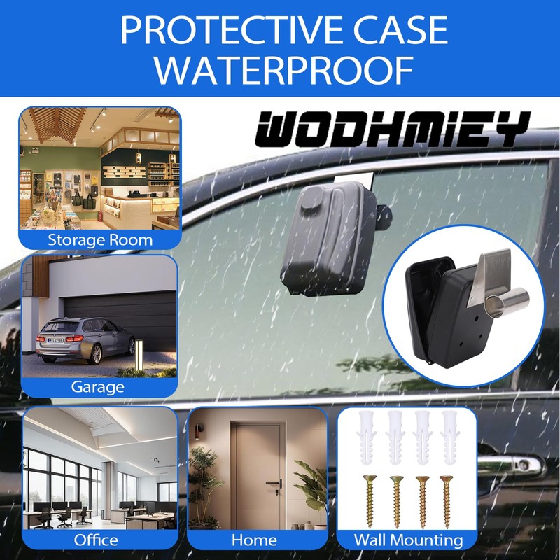 WODHMIEY Car Window Key Lock Organizer Box, Easy Installation, Weather