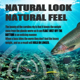 YOTO Fishing CRR Carolina Ready Rig Brass,Size 4/3oz, Silver