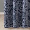 Madison Park Aubrey Shower Curtain Paisley Jacquard Pieced Microfiber Faux