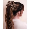 CEELGON Dark Brown Big Satin Scrunchie6.5 Inches Jumbo Scrunchies Silky