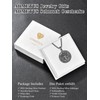 ADMETUS Libra Necklace for Men Black Zodiac Constellation Necklace Libra