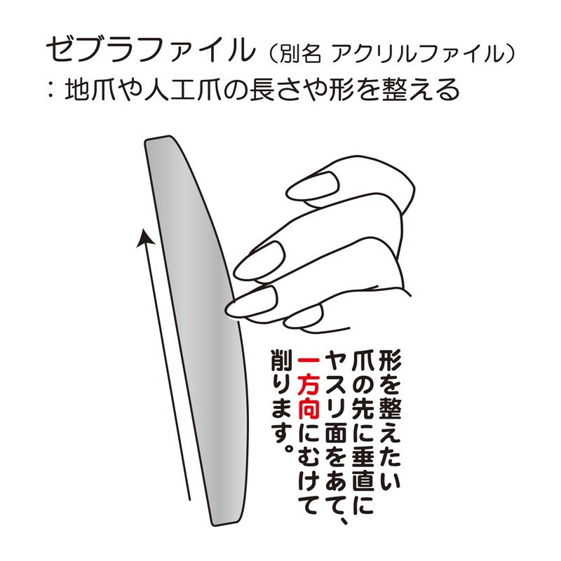 PERFECT NAILS Zebra File Nail File Nail Care File (Set