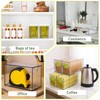 6 Pack Clear Acrylic Tea Bag Organizer Drawer, Stackable Tea