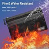 Fireproof Money Bag Two Pockets Two Zippers, Fireproof Safe Bag