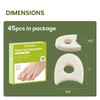 Bukihome 45 Pack Foam Toe Separators,Breathable Toe Spacers, Reduce Friction