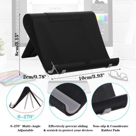 PercyEffie 36 Pcs Cell Phone Stands Foldable Tablet Mobile Stand Adjustable Multi Angle Tablet Holder Compatible with Phone 15 14 13 12 11 Pro Xs Xs Max XR 8 All Android Smartphones(Multicolor)