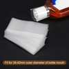 PATIKIL 250pcs 69x35mm Perforated Shrink Bands PVC Heat Shrink Wrap