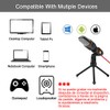 Micrófono para PC con Soporte Micrófono Condensador Semiprofesional con Tripié,