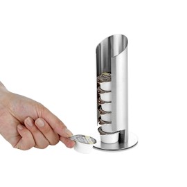 Esmeyer 400-1657 Milchdosenspender MEMPHIS, aus gebürstetem Edelstahl18/10, Höhe: 175 mm, Durchmesser: 80 mm