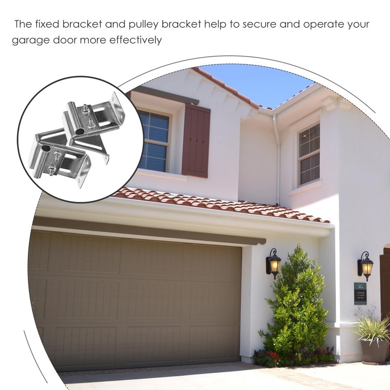 ARTIBETTER 2pcs Garage Door Adjustable Top Bracket, Garage Doors Fixture