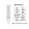 SATZOL 7W G24Q LED Bulb, Daylight White 6000K 4Pin LED