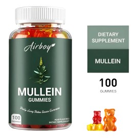 Gomitas De Mullein Alivio, Digestión Y Limpieza Pulmonar Verde