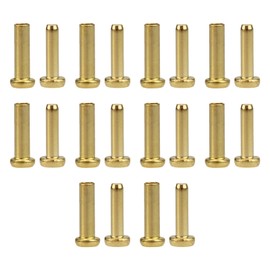Cutlers Cutlery Rivets 3/16" x 3/8" Knife Making Handle Pins- Brass (15 sets)