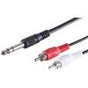 1aTTack.de 5 x 1.5 m Black Jack Plug 6.3 mm