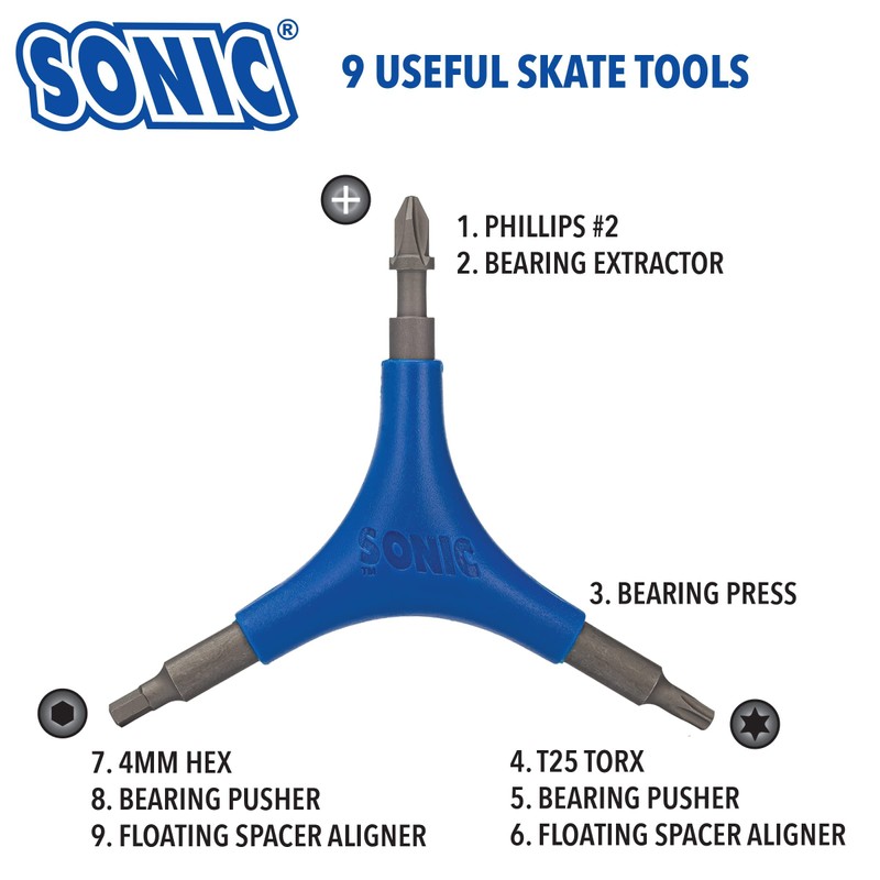 SONIC Pro Inline Skate Tool - Blue