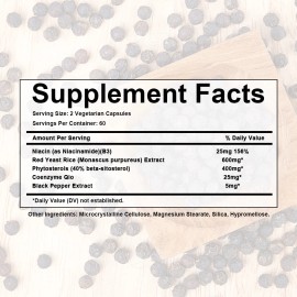 Bcuelov Cholesterol cleansing capsules, blood circulation, support cardiovascular health