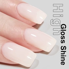 Vishine Milky White Gel Nail Polish - 16ml Nude Skin Tone Gel Polish Translucent Nail Soak Off LED Nail Lamp Jelly French Manicure Nail Art Gel 0.54Oz M090