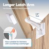 Upgraded Invisible Baby Proofing Cabinet Latch Locks (10 Pack) -