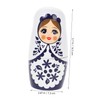 Vaguelly 1 Set Nesting Dolls Craft Kit DIY Matryoshka Doll