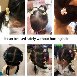 YKKJ Pack of 50 girls' hair bands, elastic hair bands, for ponytails, hair accessories.