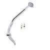 sourcing map Silver Tone Motorcycle Rear Brake Foot Pedal Peg