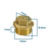 Create idea 2Pcs 1/2" BSP Thread Male Blanking Plug Tube