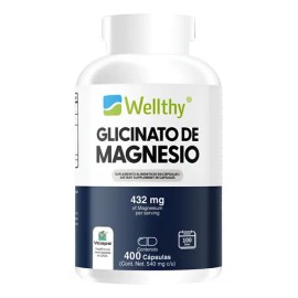 Wellthy Glicinato Magnesio 400 Caps 540 Rinde 100dias
