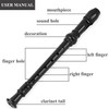 Jasenna Recorder Instrument for Beginner Kids Adults,8-Hole Soprano Descant Recorder