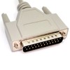 kenable Serial RS232 Modem Cable - DB9F to DB25M 2m