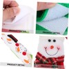 SHOWERORO Refrigerator Door Handle Covers Christmas Theme Snowman Pattern Easy