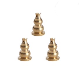 NentMent 3 Pack Incense Burner Incense Holder Replacement Copper Incense Sticks Holders Stand for Sai Baba Nag Champa Agarbatti Sandalwood Coils Incense Ash Catcher Bowl Natural Marble Incense Burner