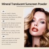 Mineral Protection Sunscreen Powder Spf 30,Powder Scalp Sunscreen,P/owder Face Scalp