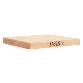 John Boos Boos Block Chop-N-Slice Series Reversible Wood Cutting Board with Eased Corners, 1-Inch Thickness, 10" x 10" x 1", Maple