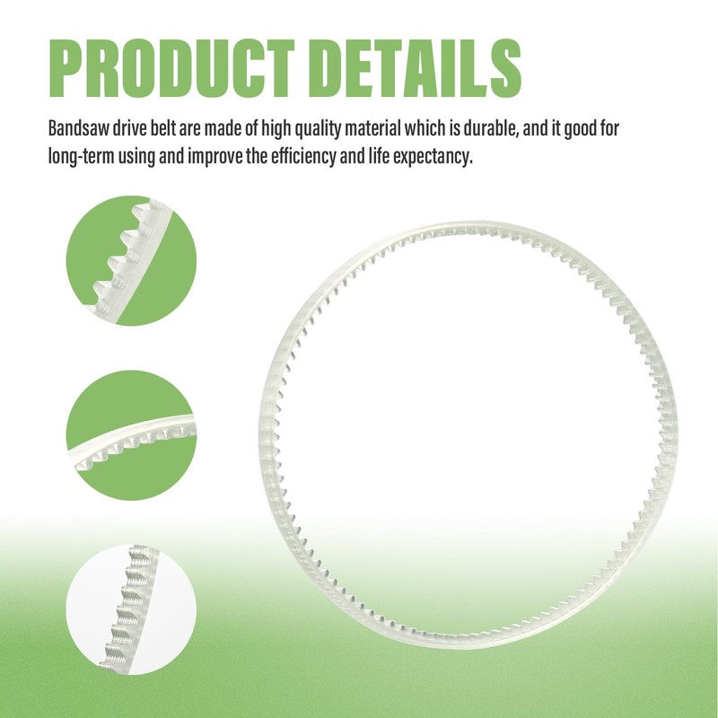 Glass Bandsaw Drive Belt Replacement for Diamond Tech DL1000 DL3000